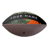 Orange Camouflage Pattern, Your name, Personalize American Football (Gedraaid 270)