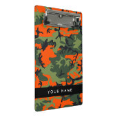 Orange Camouflage Pattern, Your name, Personalize Mini Klembord (Schuin)