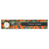 Orange Camouflage Pattern, Your name, Personalize Naambordje (Voorkant)