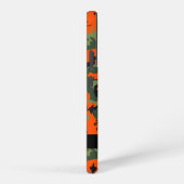 Orange Camouflage Pattern, Your name, Personalize Samsung Galaxy Hoesje (Rechterkant)