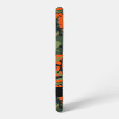 Orange Camouflage Pattern, Your name, Personalize Samsung Galaxy Hoesje (Linkerkant)