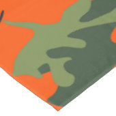Orange Camouflage Pattern, Your name, Personalize Tafelkleed (Gekanteld)