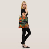 Orange Camouflage Pattern, Your name, Personalize Tote Bag (Op model)