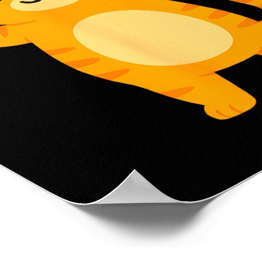 Orange Cat 67 Meme Six Seven Funny Cat Lover  Poster (Hoek)