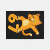 Orange Cat Dabbing Funny 67 Six Seven Meme Fleece Deken (Voorkant (Horizontaal))