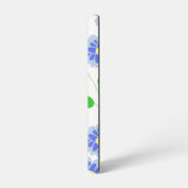 Orange Cat Floral Samsung Galaxy Case – White Hoesje (Linkerkant)