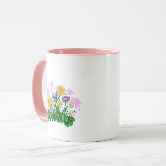 Orange Cat in the Flower Patch Mok (Voorkant links)