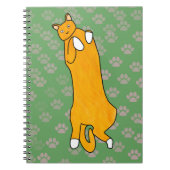 Orange Cat Laying on Back Notitieboek (Voorkant)