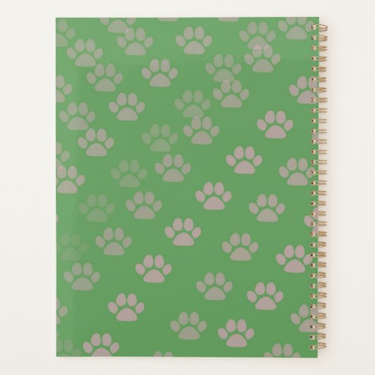 Orange Cat Laying on Back Planner (Achterkant)