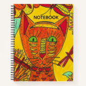 Orange Cat Notebook Notitieboek (Voorkant)