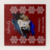 Orange Cat Photo Text Customize  Legpuzzel (Horizontaal)