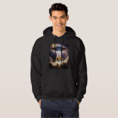 Orange Cat UFO Space Alien  Cute Kitten Beam Up Hoodie (Voorkant volledig)