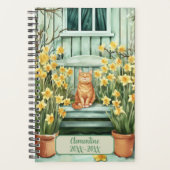Orange Cat Undated Appointment Book Diary Planner (Voorkant)