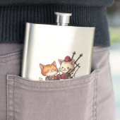 Orange Cats Playing Bagpipes and Wearing Plaid Flacon (Voorbeeld)
