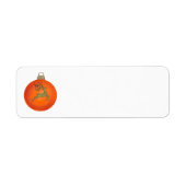 ORANGE CHRISTMAS BUBBLE ETIKET (Voorkant)