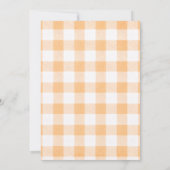 Orange Citrus First Birthday Party Invite Kaart (Achterkant)