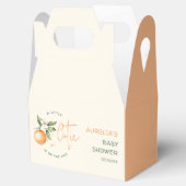 Orange Citrus Little Cutie Baby Shower Favor Box Bedankdoosjes (Geopend)