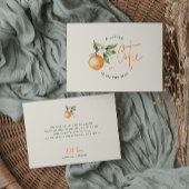 Orange Citrus Little Cutie Pregnancy Aankondiging