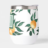 Orange Citrus Watercolor Monogram Name (Links)