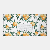 Orange Citrus Watercolor Tropical Fruit Botanical Bureaumat (Keyboard & Muis)