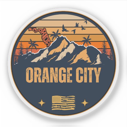 Orange City, Florida Sticker (Voorkant)