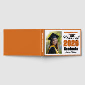 Orange Class of 2026 Photo Small Graduation Gastenboek (Volledig)