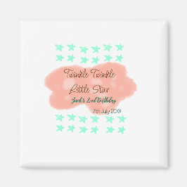 Orange clouds twinkle twinkle little stars green  magneet