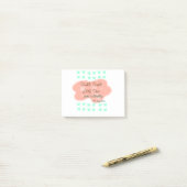 Orange clouds twinkle twinkle little stars green  post-it® notes (Op bureau)