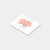 Orange clouds twinkle twinkle little stars green  post-it® notes (Schuin)