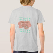 Orange clouds twinkle twinkle little stars green Tri-Blend shirt (Achterkant)
