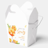 Orange Cocktail Love at First Spritz Bridal Shower Bedankdoosjes (Geopend)