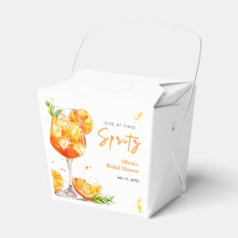 Orange Cocktail Love at First Spritz Bridal Shower Bedankdoosjes
