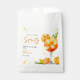 Orange Cocktail Love at First Spritz Bridal Shower Bedankzakje