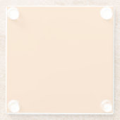 Orange Color Glazen Onderzetter (Achterkant)