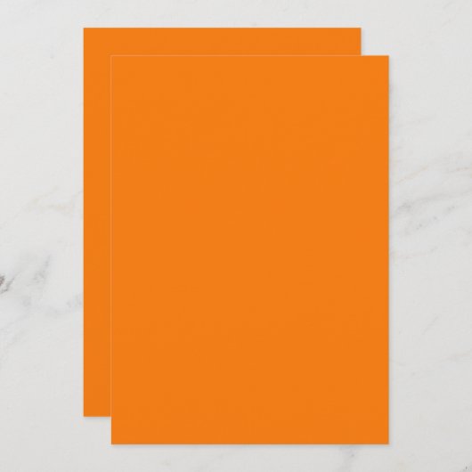 Orange Color Kaart (Voorkant / Achterkant)