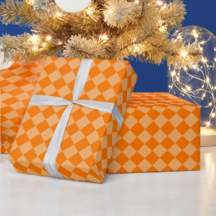 Orange Combination Diamond Pattern by STaylor Cadeaupapier