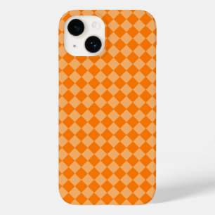 Orange Combination Diamond Pattern by STaylor Case-Mate iPhone 14 Hoesje