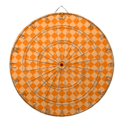Orange Combination Diamond Pattern by STaylor Dartbord (Voorkant)
