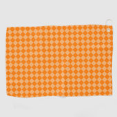 Orange Combination Diamond Pattern by STaylor Golfhanddoek (Horizontaal)