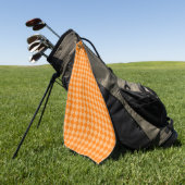 Orange Combination Diamond Pattern by STaylor Golfhanddoek (Groen)