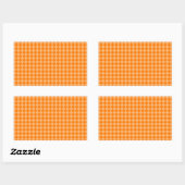 Orange Combination Diamond Pattern by STaylor Rechthoekige Sticker (Vel)