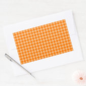 Orange Combination Diamond Pattern by STaylor Rechthoekige Sticker (Envelop)