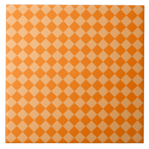 Orange Combination Diamond Pattern by STaylor Tegeltje