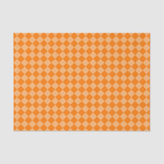 Orange Combination Diamond Pattern by STaylor Tissuepapier (Voorkant)