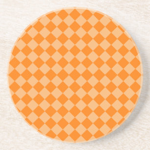 Orange Combination Diamond Pattern by STaylor Zandsteen Onderzetter