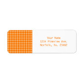 Orange Combination Diamond Pattern STaylor Etiket (Voorkant)