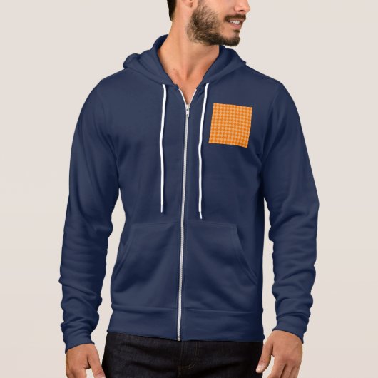 Orange Combination Diamond Pattern STaylor Hoodie (Voorkant)