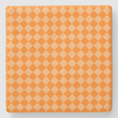 Orange Combination Diamond Pattern STaylor Stenen Onderzetter (Voorkant)