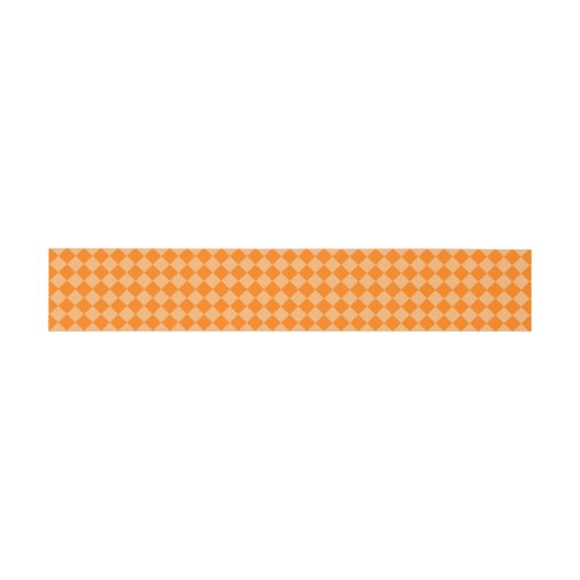 Orange Combination Diamond Pattern STaylor Uitnodigingen Wikkel (Vlak)
