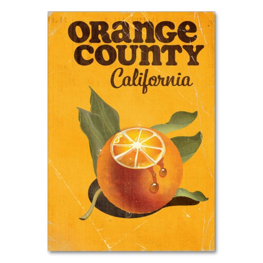 Orange County Californië Kaart (Voorkant)